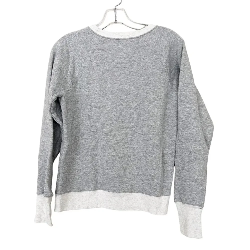 Champion Gray Crewneck Spell Out Sweatshirt Sz XS